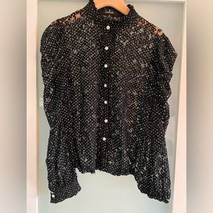 Lulus Lace button up blouse